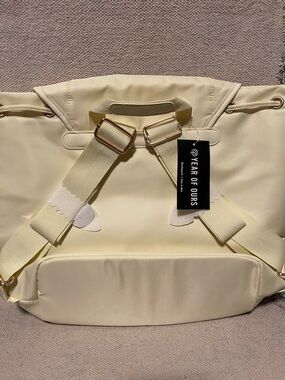 Year of Ours / YOS X FFF Backpack NWT - baby yellow - Soft touch Nylon